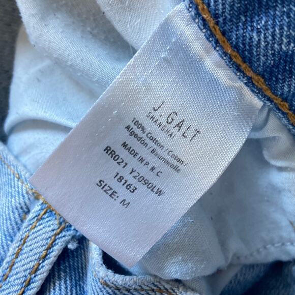 John Galt Slim Straight Leg Jeans High Rise Denim Medium Wash Blue Size Medium - Picture 8 of 8